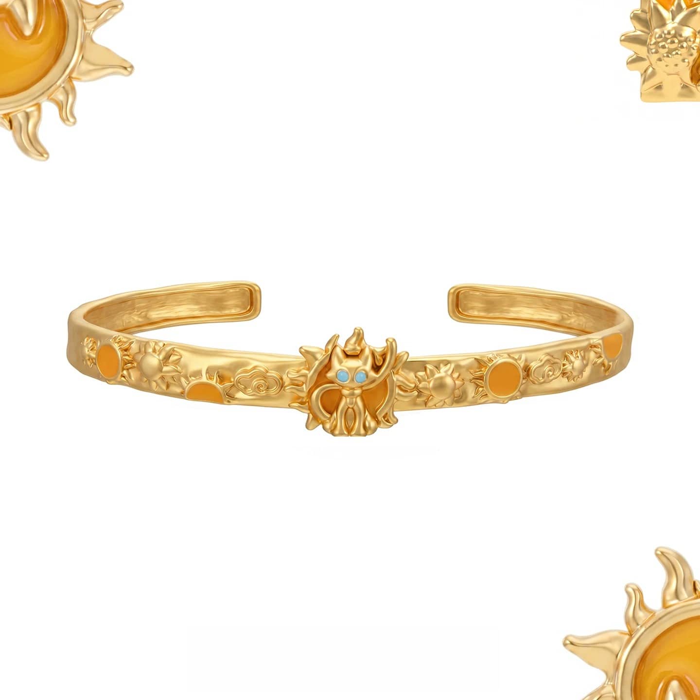 Kobine Women's Grunge Sun Cat Bracelet