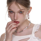 Kobine Women's Lolita Contrast Color Pearl Necklace