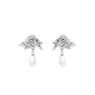 Kobine Women's Lolita Rose Pearl Earrings