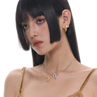 Kobine Women's Punk Angel Necklace