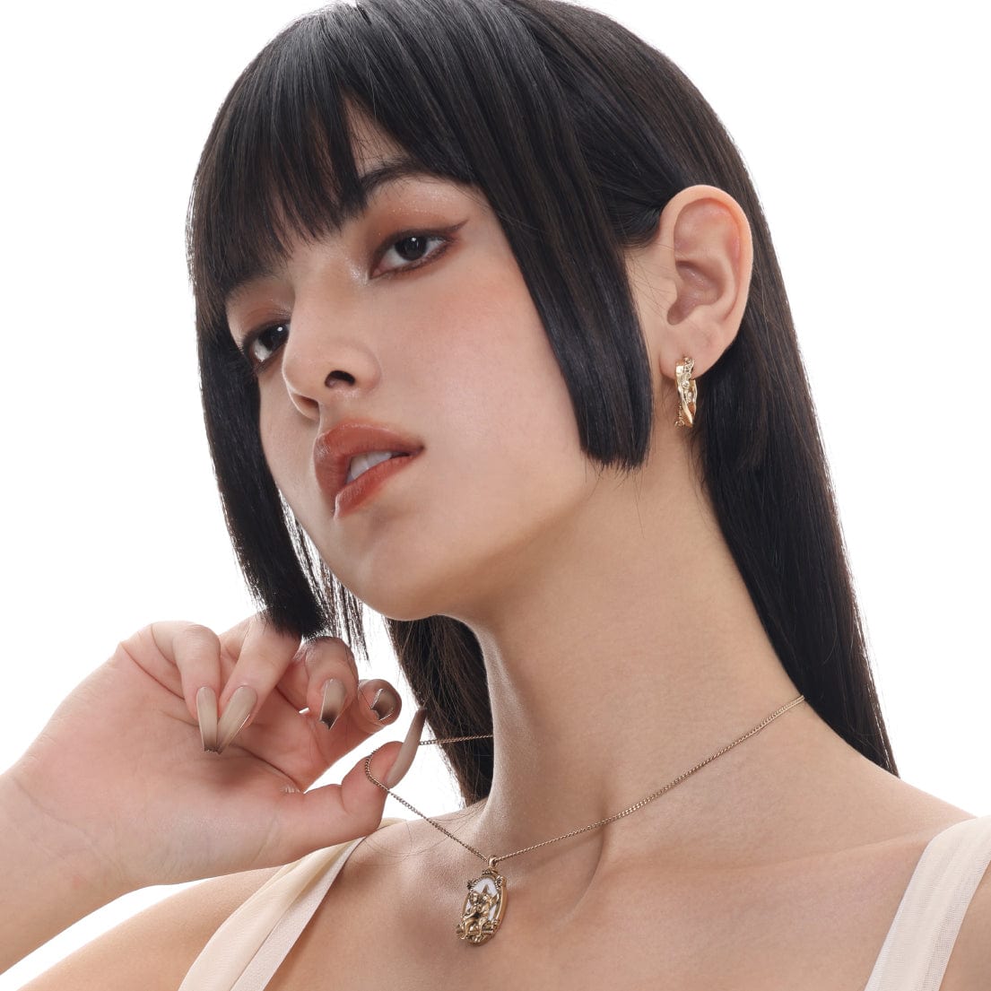 Kobine Women's Punk Angel Necklace