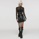 Kobine Women's Punk Buckle Faux Leather Body Harness