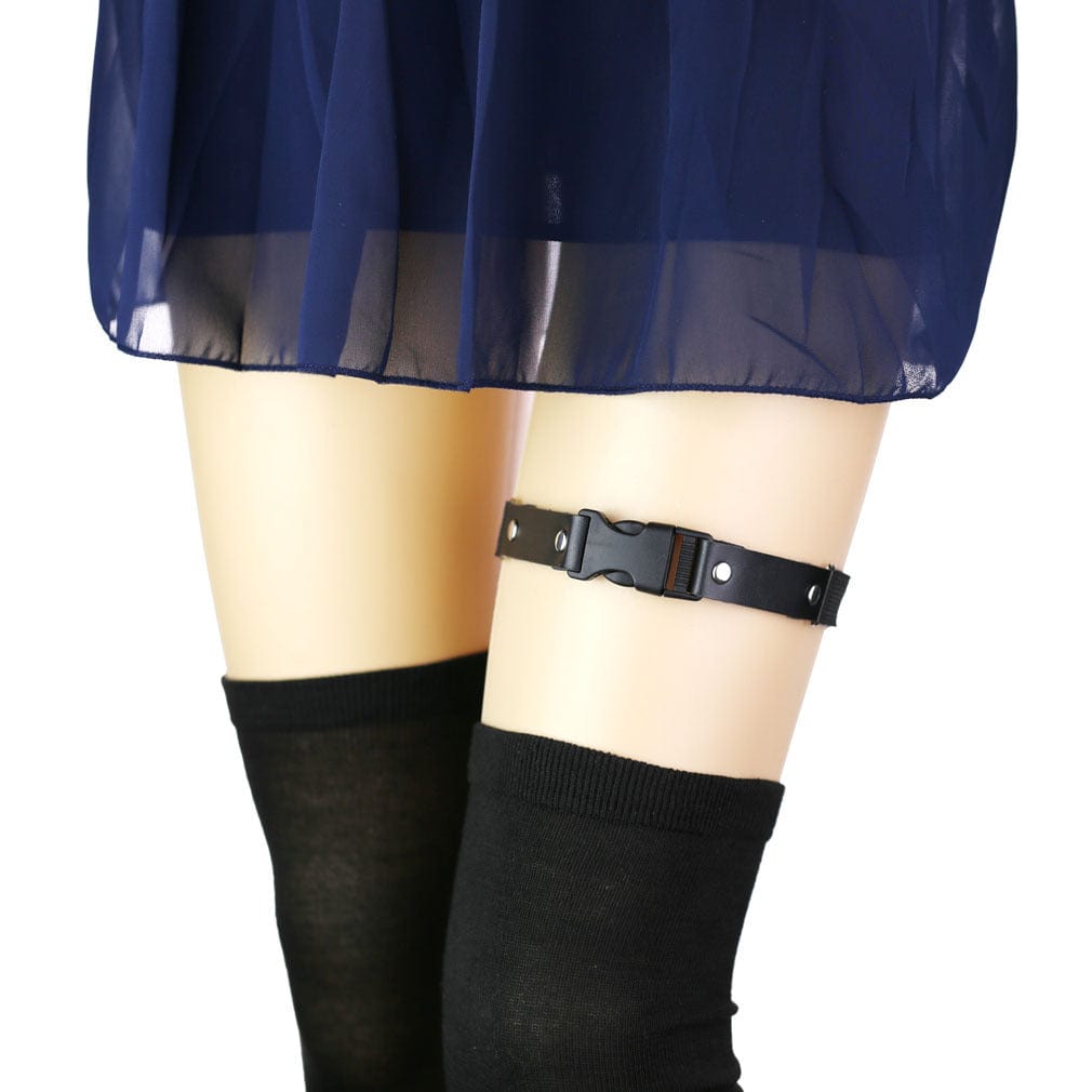 Kobine Women's Punk Buckle Nailed Garter