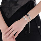 Kobine Women's Punk Diamante Star Bracelet