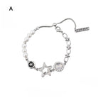 Kobine Women's Punk Diamante Star Bracelet