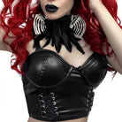 Kobine Women's Punk Faux Leather Bustier