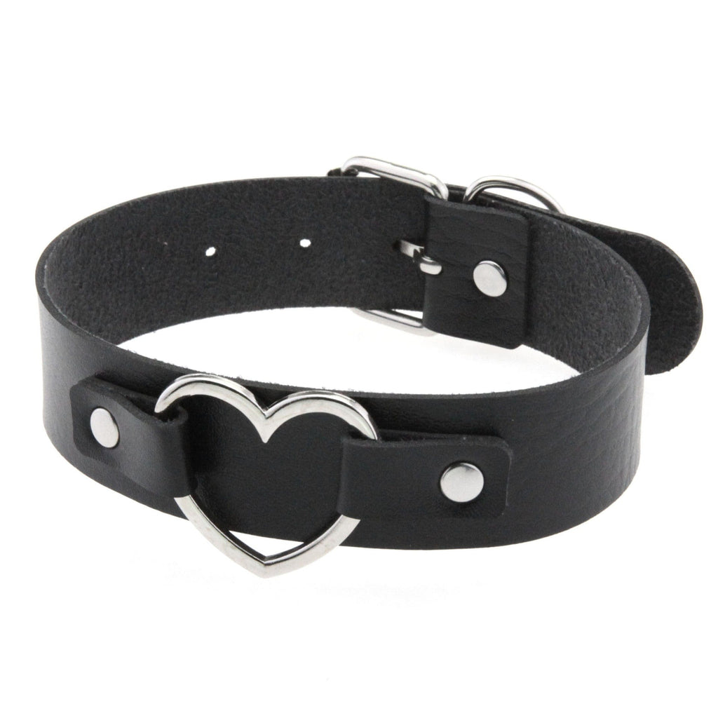 Kobine Women's Punk Heart Nailed Choker