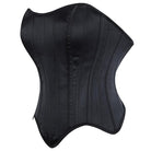 Kobine Women's Punk Lace-up Curved Hem Overbust Corset