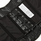 Kobine Women's Punk Lace-up Faux Leather Overbust Corset