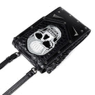 Kobine Women's Punk Skull Pattern Rivet Bag