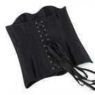 Kobine Women's Punk Solid Color Boned Overbust Corset
