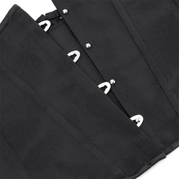 Kobine Women's Punk Solid Color Underbust Corset