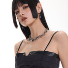 Kobine Women's Punk Star Beaded Necklace