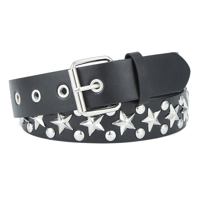 Kobine Women's Punk Star Studded Belts