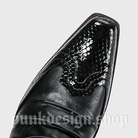 Kobine Women's Punk Studded Buckle-up Strap Knee-High Boots