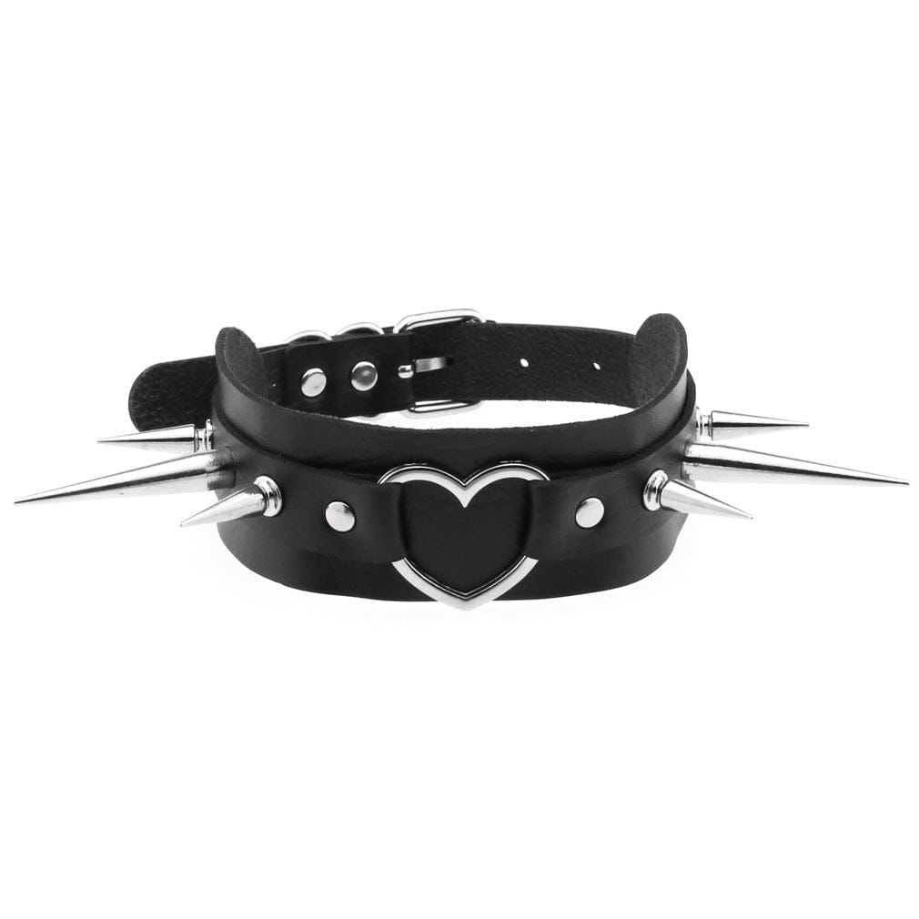 Kobine Women's Punk Studded Layered Choker