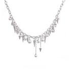 Kobine Women's Punk Studded Pearl Necklace