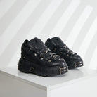 Kobine Women's Punk Velcro Platform Shoes