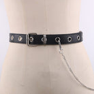 Kobine Women's Punk Waist Belt With Chain