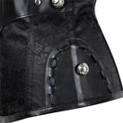 Kobine Women's Steampunk Faux Leather Overbust Corsets