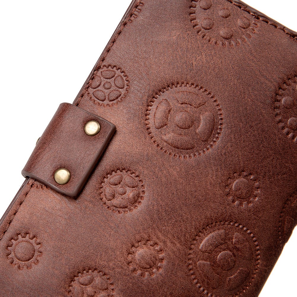 Kobine Women's Steampunk Gear Embossed Wallet