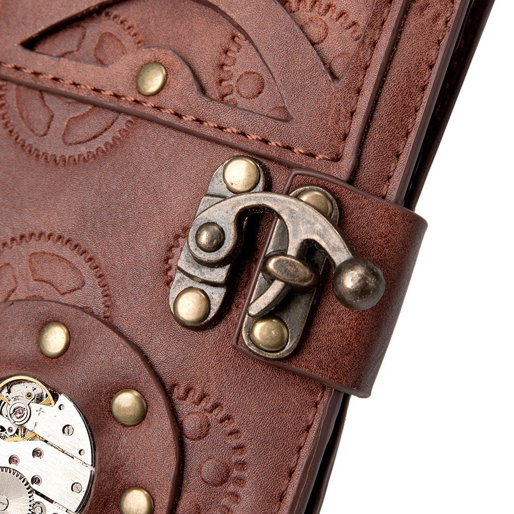 Kobine Women's Steampunk Gear Embossed Wallet