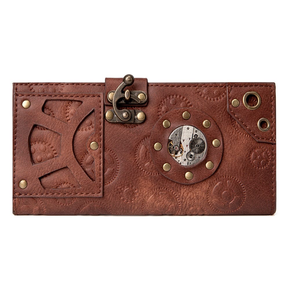Kobine Women's Steampunk Gear Embossed Wallet