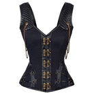 Kobine Women's Steampunk Rivets Overbust Corsets