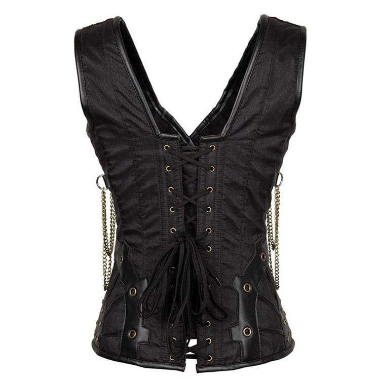 Kobine Women's Steampunk Rivets Overbust Corsets