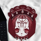 Nothing Here Gothic Doll Head Mouse Pad
