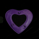 Nothing Here Women's Gothic Devil Eye Bat Wing Heart Bag Purple