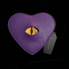 Nothing Here Women's Gothic Devil Eye Bat Wing Heart Bag Purple
