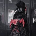 Nothing Here Women's Gothic Devil Eye Bat Wing Heart Bag Red