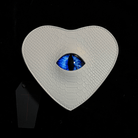 Nothing Here Women's Gothic Devil Eye Bat Wing Heart Bag White