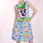 Pink Kawaii Women's Kawaii Floral Printed Zipper Skirt