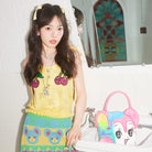 Pink Kawaii Women's Pink Kawaii Ruffled Cherry Knitted Vest