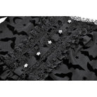 Punk Design Women's Gothic Bat Star Moon Printed Irregular Hem Dress