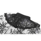 Punk Design Women's Gothic Bouble-breasted Floral Lace Cape