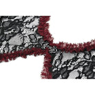 Punk Design Women's Gothic Contrast Color Floral Lace Cape