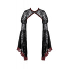 Punk Design Women's Gothic Contrast Color Floral Lace Cape