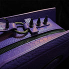 Punk Design Women's Gothic Cross Bat Wing Coffin Bag Purple
