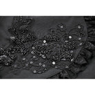 Punk Design Women's Gothic Embroidered Stand Collar Cape