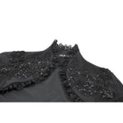 Punk Design Women's Gothic Embroidered Stand Collar Cape