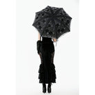 Punk Design Women's Gothic Lace Embroidered Floral Umbrella