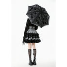 Punk Design Women's Gothic Lace Embroidered Floral Umbrella