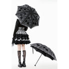 Punk Design Women's Gothic Lace Embroidered Floral Umbrella