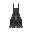 Punk Design Women's Gothic Lace-up Bowknot Ruched Slip Dress