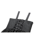 Punk Design Women's Gothic Lace-up Bowknot Ruched Slip Dress