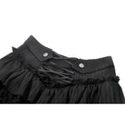 Punk Design Women's Gothic Lace-up Ruffled Swallow-tailed Shorts
