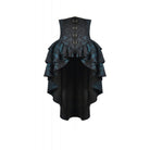 Punk Design Women's Gothic Layered Irregular Hem Buckle Skirt